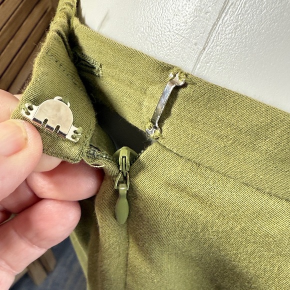 Pendleton Olive Green Button-Up Blazer & Pull On Pants Suit Set Size 18w Vintage - Picture 10 of 14